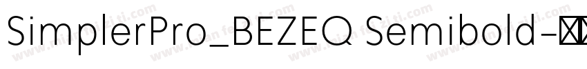 SimplerPro_BEZEQ Semibold字体转换